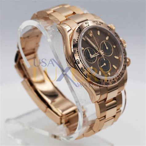 rolex daytona chocolate replica|rolex daytona everose gold price.